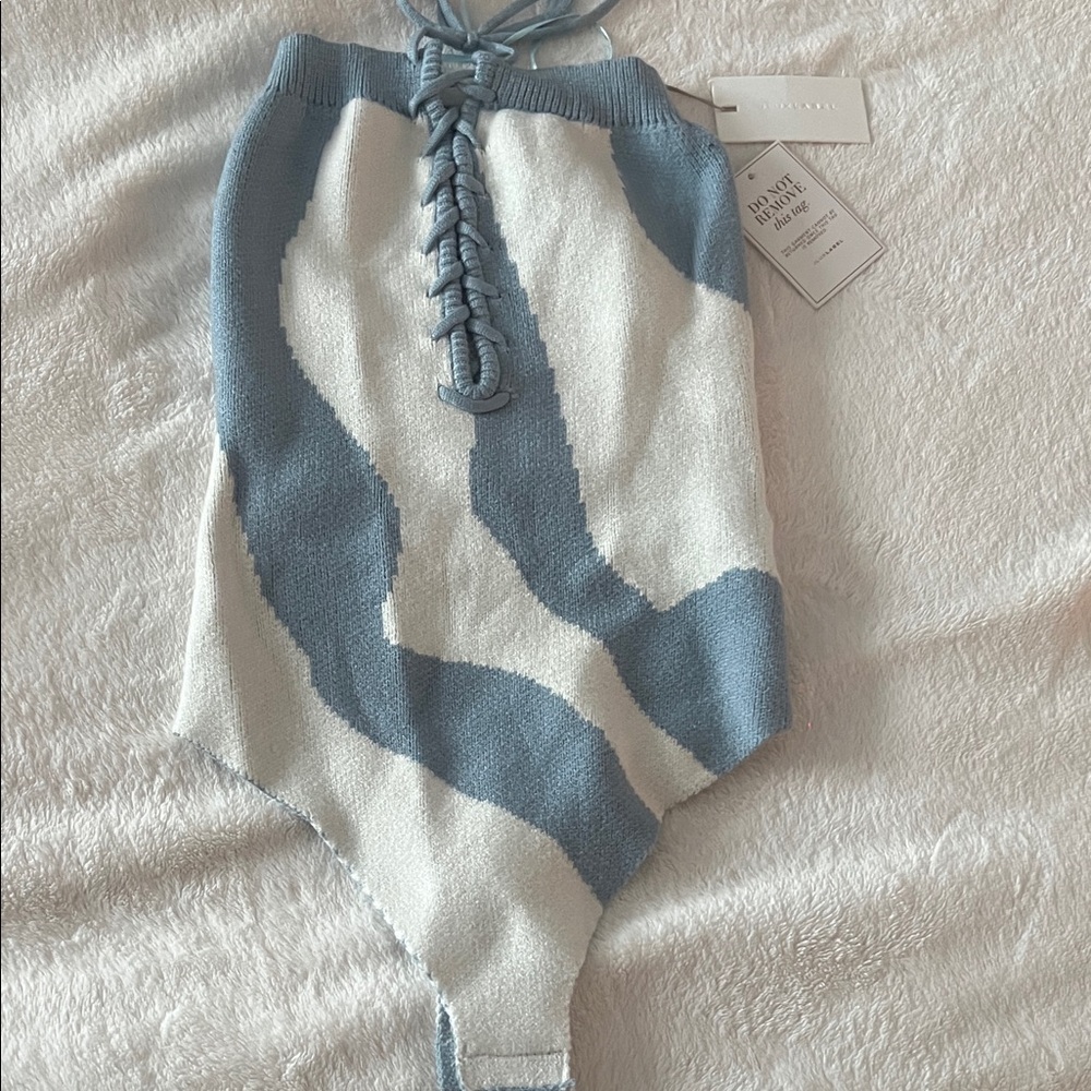 Jluxlabel | Blue Abstract Seabound
Bodysuit |